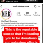 Kelly Hu Instagram - This is from a journalist friend from Maui, @malikadudley. She recommends donating to @mauirapidresponse to help people affected by the Maui fires. I spent two years growing up on Maui with my Grandparents so Maui holds a very special place in my heart (with my Granny in the previous post). If you’ve ever been fortunate enough to experience the splendor of this island please find it in your heart to donate to help people who will be affected by this fire for years to come