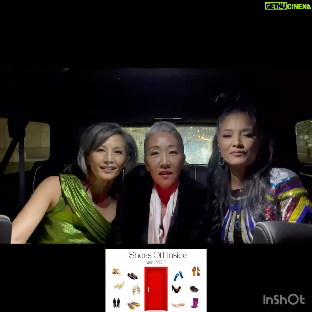 Kelly Hu Instagram - So you saw the behind the scenes antics of the @shoesoffinsidemkt ladies @kellyhu @thetamlyntomita and @mayleeshow while heading to the @apaics_org after party in DC. Now, here is what we recorded once we decided to forgo any extra lightning and got our act together to share our thoughts on AANHPI representation and what our parents and grandparents would think about where we are today. ❤️ Click the link in bio to watch the latest episode of “Shoes Off Inside” on YouTube or listen wherever you get your podcasts. And our exclusive indoor/outdoor slides are available so click the link in the bio and order yours today!!! #apaics #aanhpiheritagemonth #aapi #representationmatters #silversisters