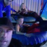 Kelly Preston Instagram - Sledding with my boys at Gaylord Palms Ice!... and their Polar Express Ice Sculpture exhibit was GORGEOUS!! ❄️☃️❄️❄️❄️