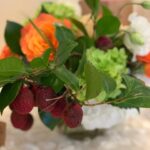 Kelly Preston Instagram - Two of my favorites... fresh flowers and lychee fruit!! I love summer!
