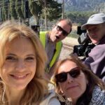 Kelly Preston Instagram - #femalefilmmakerfriday on #OffTheRailsFilm shooting in Mallorca with our wonderful director, Jules Williamson, and our amazing director of photography, Mike Eley