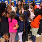 Kelly Sweeney Instagram - the BEST time with @fpmovement and girls inc 🥹 so blessed to share my love for dance with these amazing girls! #fpmovementpartner
