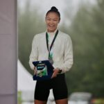 Kelly Tandiono Instagram - Happy, Healthy and Stronggg Podium 2 Sprint Distance💪 Will do better next time! . Thanks to @pumaindonesia @pumarunning latest Nitro Elite running shoes #ForeverFaster . Thank you for the pictures @cano_original @vanwindu @keprisports2022 . #Podium2 #SprintDistance #Triathlon #Triathlete