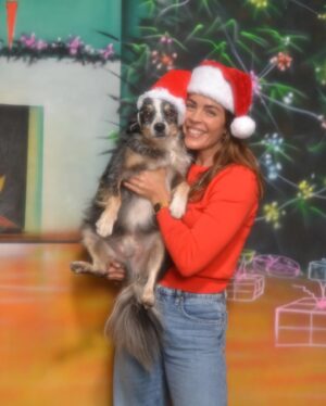 Kelly Thiebaud Instagram - Our 4th annual Holiday photo! Make sure you slide to the last photo😂  @whiskeyessss 🥰