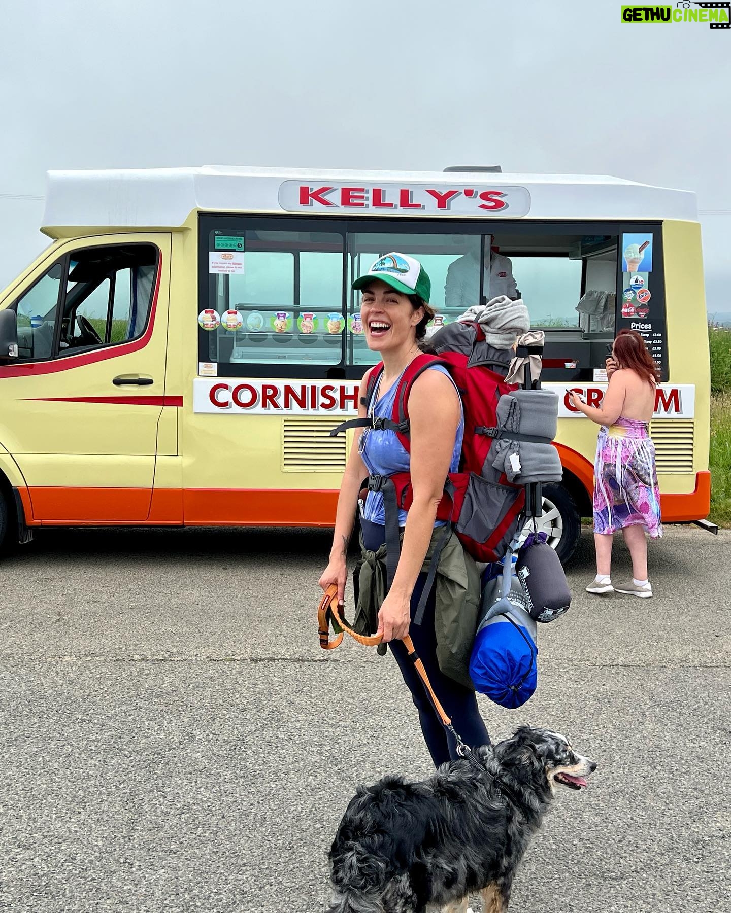 Kelly Thiebaud - 5.8K Likes - Backpacking through Cornwall. Stumbled upon a Cornish ice cream truck with my name on it, destiny.