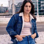 Kelly Thiebaud Instagram – I’m an old school, vintage, throwback kind of girl. 📸 @annsy.co 💄@heatherbrookmua  #70s #model #style #throwback #m1scout #levis