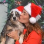 Kelly Thiebaud Instagram - Our 4th annual Holiday photo! Make sure you slide to the last photo😂 @whiskeyessss 🥰