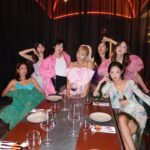 Kendra Sow Instagram – When our very belated Xmas party eventually became a @rentwithkittie  party 💖🍬🫧🦋🪩🥂