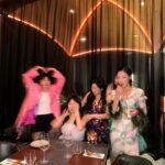 Kendra Sow Instagram - When our very belated Xmas party eventually became a @rentwithkittie party 💖🍬🫧🦋🪩🥂