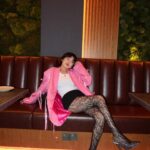 Kendra Sow Instagram - When our very belated Xmas party eventually became a @rentwithkittie party 💖🍬🫧🦋🪩🥂