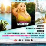 Kenisha “Miami Tip” Myree Instagram - July 4th ITS LIT!! Catch me hosting @soakcitymiami INDEPENDENCE DAY POOL PARTY! 4-10pm ladies with bikinis free til 5:30 💦💦🔫🔫 hit up @radiojamez for any and all info SEE YOU THERE 🤸‍♀️🤸‍♀️