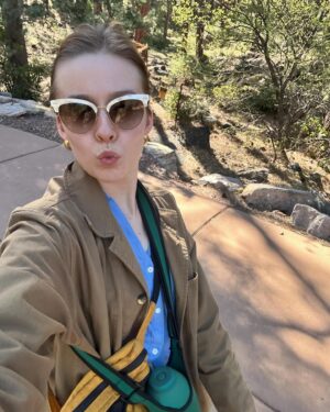 Kennedy McMann Instagram - brb taking a walking meeting