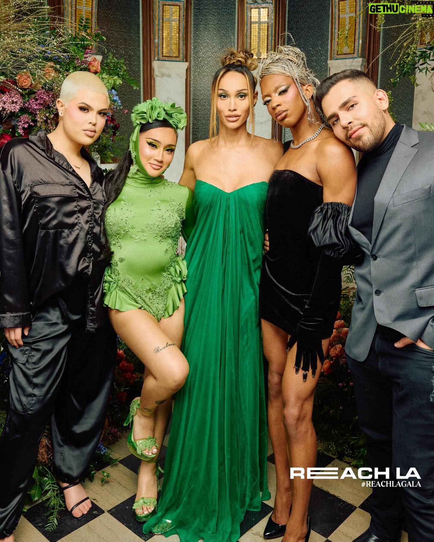 Kerri Colby Instagram - Garden Godess vibes 💚 Thank you @reach_la for all your amazing work, giving a voice, resources, and safe creative spaces for POC queer youth means that our future and current generations will be able to soar higher than ever before.