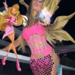 Kerri Colby Instagram - For Halloween 🎃 this year I present to you my favorite spell 🕷️ I am you and you are me; I’m the t girl you could never be 💫 #winx #enchantix #flora #winxclub #halloween