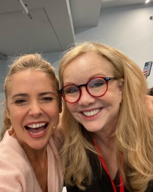 Kerry Butler Instagram - In a life imitating art moment I jumped into the SMASH reading midway through rehearsals.  Wow!  It is going to be amazing!  Such fun reuniting with so many friends!  And getting to sing this incredible music by @marc_shaiman and @scottwittman .  For those saying they can’t wait to see ME.(so sweet)  I was just helping out as a temporary replacement- knew that going in. ‘God I’m not a dancer.’ 🎵This was just the first reading and trust you will want to see it with or without me.  #can’tdance #butcamplayadancerinaREADING😂