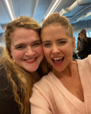 Kerry Butler Instagram - In a life imitating art moment I jumped into the SMASH reading midway through rehearsals.  Wow!  It is going to be amazing!  Such fun reuniting with so many friends!  And getting to sing this incredible music by @marc_shaiman and @scottwittman .  For those saying they can’t wait to see ME.(so sweet)  I was just helping out as a temporary replacement- knew that going in. ‘God I’m not a dancer.’ 🎵This was just the first reading and trust you will want to see it with or without me.  #can’tdance #butcamplayadancerinaREADING😂
