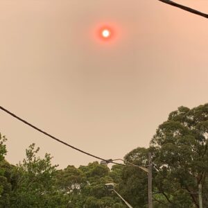 Kestie Morassi Instagram - No effing filter #nswbushfires