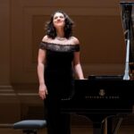 Khatia Buniatishvili Instagram - Last week, pianist @khatiabuniatishvili  returned to Carnegie Hall for her highly anticipated debut on our largest stage! In a concert titled “Labyrinth,” she performed multiple works by Chopin and Liszt, Satie’s rule-breaking Gymnopédie No. 1, an impromptu by Schubert, and piano arrangements derived from works by J. S. Bach and French Baroque composer Couperin. As an encore, Buniatishvili performed Gainsbourg’s “La Javanaise,” which she transcribed herself. 📷: @jennifertaylorphotography