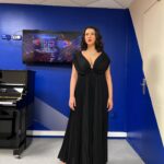 Khatia Buniatishvili Instagram - Thank you @dior for a graceful dress 🖤 Thank you @cartier for the mesmerizing necklace “la pluie” 💧💎💠 And @lancomeofficial for the make-up 💄 #dior #robe #robededior #cartier #highjewellery #accorarena #bercy #paris #khatuabuniatishvili