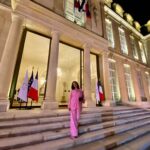 Khatia Buniatishvili Instagram - The evening at the Élysée Palace before the Gala of the Operation Yellow Coins “Opération Pièces jaunes” - French foundation with the goal of improving the conditions of hospitalized children and adolescents. Merci pour l’invitation, Monsieur le Président! C’était un honneur de participer au Gala, Madame la Première Dame! On the photos with Mr. President of France, Mme First Lady of France, the creative producer of the show Mme Hélène Mercier-Arnault and one and only Rihanna ❤️ #palaisdelelysee #paris #mrpresident #emmanuelmacron #brigittemacron #rihanna #helenemercierarnault