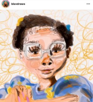 Kiami Davael Instagram - 😍😍 This is AMAZING! Thank you @blavdraws 

Your talent … whew 🙌🏾