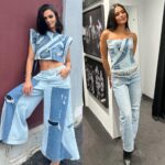 Kiara Liz Instagram - Denim all the way 🩵 De mis conjuntos favoritos de la colección 😍 Cual les gusta más? #LuisantonioXKiara Liz @luisantoniomoda ➡️ Disponible en link en bio