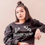 Kiawentiio Instagram - Hey guys! Check out this amazing designer @niioperkinsdesigns. She is offering my followers 10% off this cool sweatshirt! Use Discount code: Kiawentiio10 valid until Sunday for Haudenosaunee sweatshirt only. Shop at www.niioperkins.com Let’s gooo! Thanks Niio❤️❤️. . . . 📸 by @lavenderlullabiesphoto H/MU by @tishaannthompson , @babescosmetics
