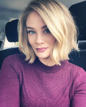 Kim Matula Instagram - new hair = awkward car selfie in which I have to pretend I’m getting something out of my eye any time someone walks by due to total embarrassment 💇🏼‍♀️