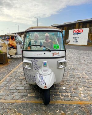 Kim Woodburn Instagram - Madeira TukTuk Tour!  Strap on your steel corsets!  It’s a bone shaker! 😂😂