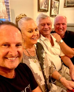 Kim Woodburn Instagram - A great night with Stephen and Jason of Mosaic Boutique, Leek.