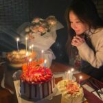 Kim A-joong Instagram - 💋.. It was so sweet today. It's all thanks to you guys. Thank you, Sweeties🍬