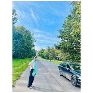 Kim Hee-ae Instagram - .
프랑크푸르트에서
그림 같은 하늘 🩵

#FRANKFURT #여행 
#김희애 #KIMHEEAE @yg_stage