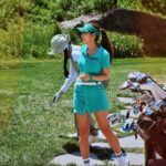 Kim Hee-jung Instagram – Greencup dayyyy🥳💚🌳⛳️ @thegreencup.official