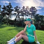 Kim Hee-jung Instagram - Greencup dayyyy🥳💚🌳⛳️ @thegreencup.official