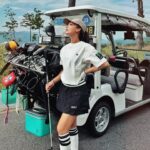 Kim Hee-jung Instagram - 🧸🤎⛳️✨ @gdbr_official #GOLDENBEAR #GDBR #24SSDROP