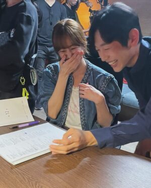 Kim Hyo-jin Instagram - 주협이가 찍어준 사진~ 란주와 용관💚 #무디바의추억
