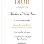 Kim Min-ha Instagram - ✨DIOR SPRING-SUMMER2024 READY TO WEAR COLLECTION✨ #DiorSS24#MissDiorBag #BarJacket #DiorJoaillerie