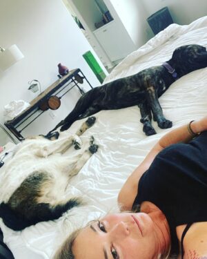 Kim Rhodes Instagram - “Oh, no. Mom’s not feeling well. Oh dear. Whatever shall we doooooooo?”