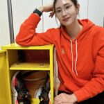 Kim Su-Ji Instagram - 쵝오🥰👍🏻 . . #언더아머 #커리10 #커리플로우10 #UnderArmourKR #스테판커리