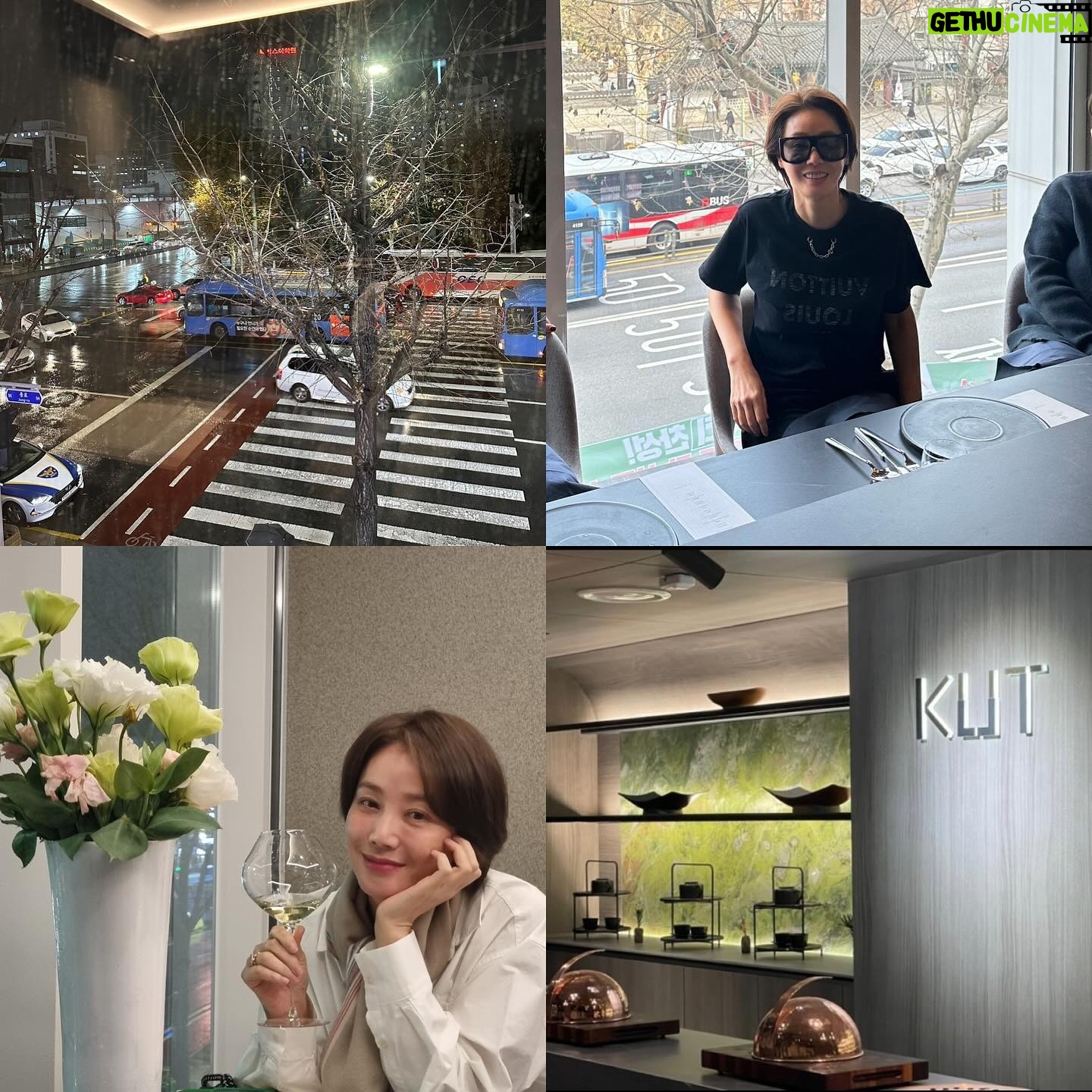 Kim Sung-ryung Instagram - #KUT @kut_seoul #낮과밤 모두 참 좋네^^ #강훈쉐프님 #배우박효주님 오픈축하해🥰 #종로맛집👍 #대박나세요 #한우오마카세 #핫플