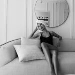 Kimberley Garner Instagram – black and white 🎥 @kimberleylondon swim