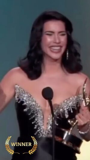 Kimberlin Brown Instagram - I was so honored to be at the 50th annual daytime Emmy awards to witness my dear friend @jacquelinemwood_1 receive the Emmy for outstanding actress in a drama series. Very deserving of this prestigious award! I could not be more proud of you, my friend. Your grace and style took over the room the second you stepped foot on that stage. You never cease to amaze me. My heart is filled with such joy. ❤️ #emmys #daytimeemmys #winner #grace  #gracious #friends #proud #adoryou  #actress #actresses @boldandbeautifulcbs @cbstv @emmysnatas @daytimeemmys
