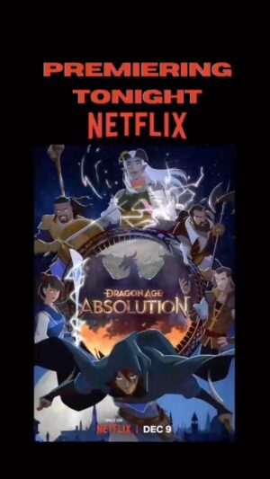 Kimberly Brooks Instagram - Tonight on @netflix Dragon Age: Absolution 😈

⚔️Absolution, a plan to steal the blood magic-powered artifact known as the Circulum Infinitus goes sideways, ticking off “the most powerful man in Tevinter” and sending our heroes on a scramble for survival. 🩸

The voice cast for Dragon Age: Absolution features Kimberly Brooks as Miriam, a “pragmatic elven mercenary”; Matthew Mercer as Fairbanks, a dashing freedom fighter; Ashly Burch as Qwydion, a Qunari mage with bubbly, destructive blabbermouth; Sumalee Montano as Hira, an idealistic mage and friend of Miriam; Phil LaMaar as Roland, a charming, gritty warrior; Keston John as Lacklon, a gruff dwarven fighter; Josh Keaton as Rezaren, “a good man in a wicked world”; and Zehra Fazal as Tassia, a dutiful and hardworking ally of Rezaren.

#dragonage #videogame #voiceover #voiceactor #premiere #tonight #anime #adventure #fantasy #action