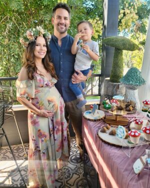 Kimberly Daugherty Instagram - These two ladies turned me into a forest fairy yesterday to celebrate Baby #2. Thank you @seaweanie & @gypsymarrow for throwing such a beautiful shower and all the incredible women who came to celebrate. Due to covid, we didn’t do an in-person shower with Wilder, so this was extra special. 🧚🏼‍♀️ 🍄 🌲