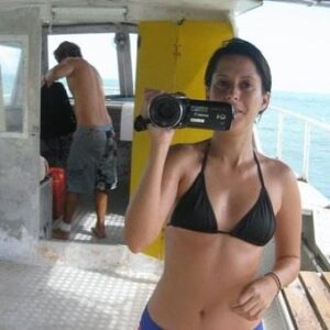 Kimberly McCullough Instagram - On a surf trip with my friend Casper in Western Samoa back in the day. Wish I knew how cute I was back then. Being comfortable in ones skin is a tricky endeavor. #samoa #surf @thecaspercas