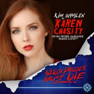 Kimberly Whalen Instagram - Surprise, I’m in “Nerdy Prudes Must Die”! 🪓❤️
I’m fired up to be back in the mysterious town of Hatchetfield with a super-talented group of creators. 

#NPMD #StarKidReturns #starkid #KarenChasity