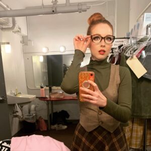 Kimberly Whalen Instagram - Pop Quiz class! 📝 Who's nerdy and ready to die?...for #Hatchetfield high?

Opening night was such a blast! I hope to see you all at one of the #NPMD shows. Ticket link in bio.