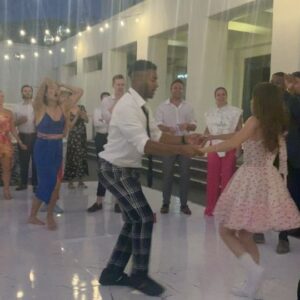 Kimberly Whalen Instagram - T’was an honor and a privilege to attend #TheFirstWeddingEver 
It was very serious. 🕶️

And seriously, it was a privilege to celebrate the love of two of the best people I know. Over the years there’s been a compounding of time spent (our most valuable currency), and impactful conversations that has been a seal of good friendship. And through that friendship I’ve observed how fiercely and kindly Lauren and Joey love each other. They should be teaching a couples masterclass. Such sparkling gems! Such a joy filled day! I Love you both! 💕🥹#richpez4eva #OfficialJLoWedding