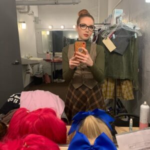 Kimberly Whalen Instagram - CAW CAW Nighthawks! We got through it together. 🦅💕
The Mulberry collection. 📚

Thank you for watching Nerdy Prudes Must Die! If you haven’t yet, what are you waiting for? It’s on You Tube baby! It was such a joy to work on this show with all the wonderful artist involved. I wish I had a picture of everyone! 💕🥹

#NPMD #MissMulberry #NerdyPrudesMustDie #Hatchetfield #TeamStarKid #StarKid