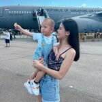 Kimberly Chia Instagram – βWAH! SO BIGGG!β was the quote of the day βοΈπ #singaporeairshow2024